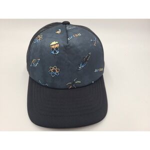 Youth Rip Curl Mesh Trucker Snapback Hat Cap Ripcurl Surf Boy Girl Blue Black